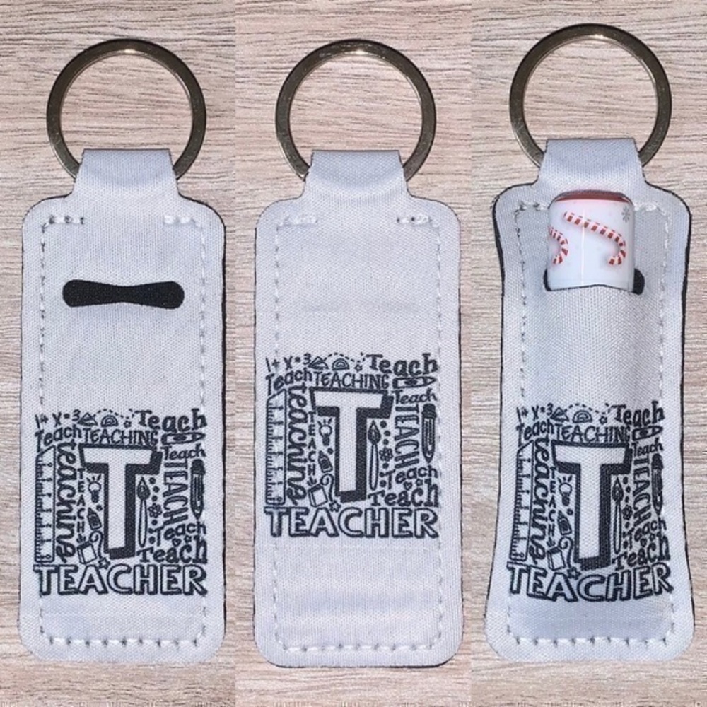 T is for Teacher chapstick holder new